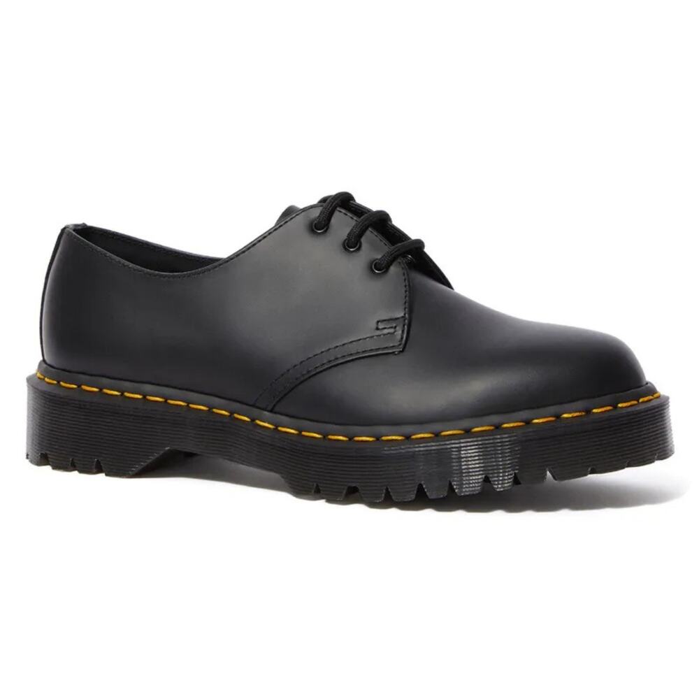 Dr. Martens 1461 Unisex Bex Smooth Black Sz USM 6/USL 7